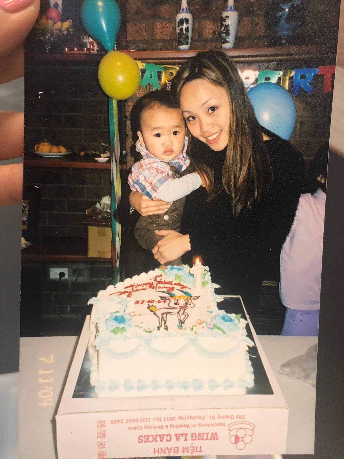 Linh with baby