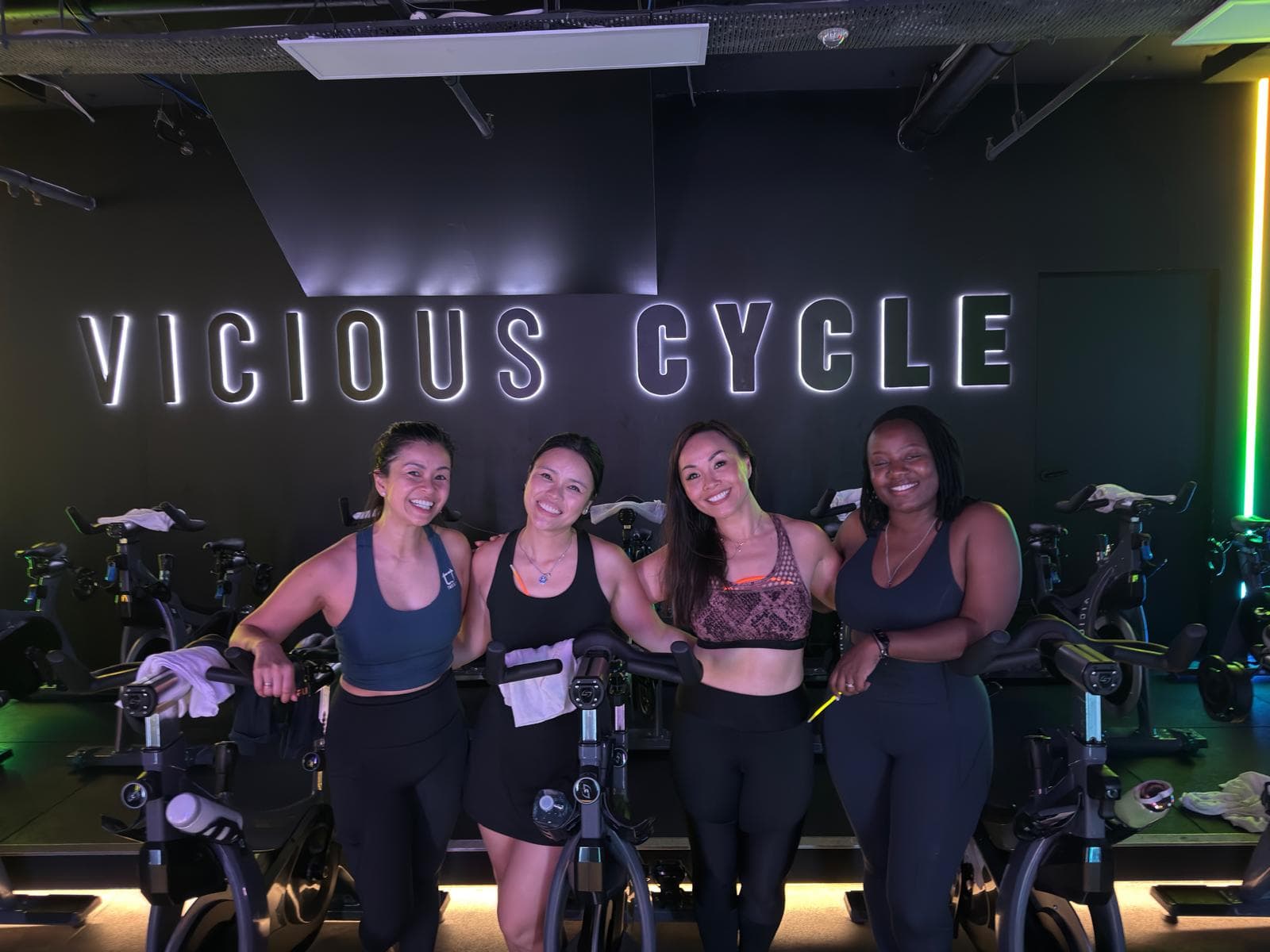 Linh at spin class